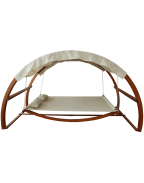 Leisure Season Swing Bed with Canopy