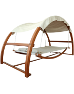 Leisure Season Swing Bed with Canopy