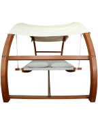 Leisure Season Swing Bed with Canopy