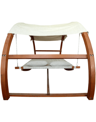 Leisure Season Swing Bed with Canopy