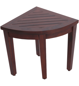 Oasis Bathroom Teak Corner Shower Seat Stool Chair Bench