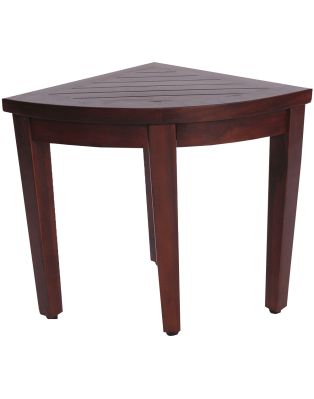 Oasis Bathroom Teak Corner Shower Seat Stool Chair Bench